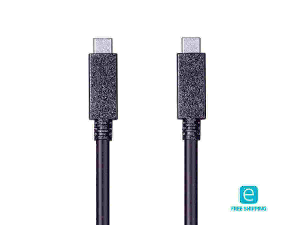 Essentials Essentials 3.1 USB-C-USB-C Gen 1, 3A, 5 Gbit / s, 2m, used with Samsung Galaxy S9 S8 Note 8, Pixel, LG V30 G6 G5, Nintendo Switch, etc. (black)