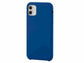 1Blue soft touch protective case for iPhone 11, featuring a three-layer structure and silky silicone finish.